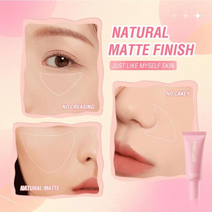 Pinkflash Lasting Matte Foundation 6 Tan 1pcs