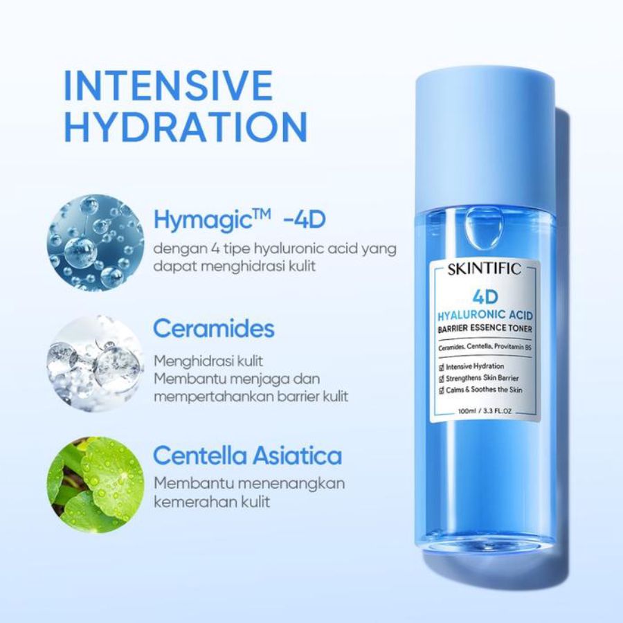 Skintific 4D Hyaluronic Acid Barrier Essence Toner 100ml