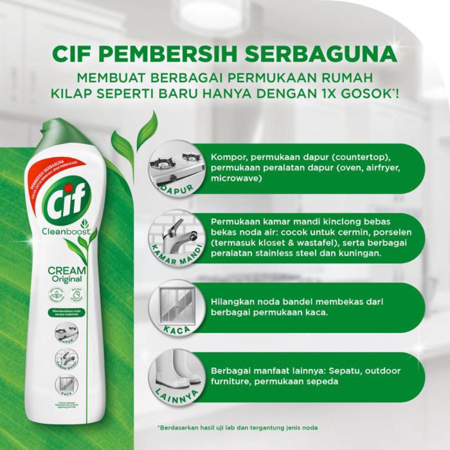 CIF Cream Original Cairan Pembersih Serbaguna Botol 660gram