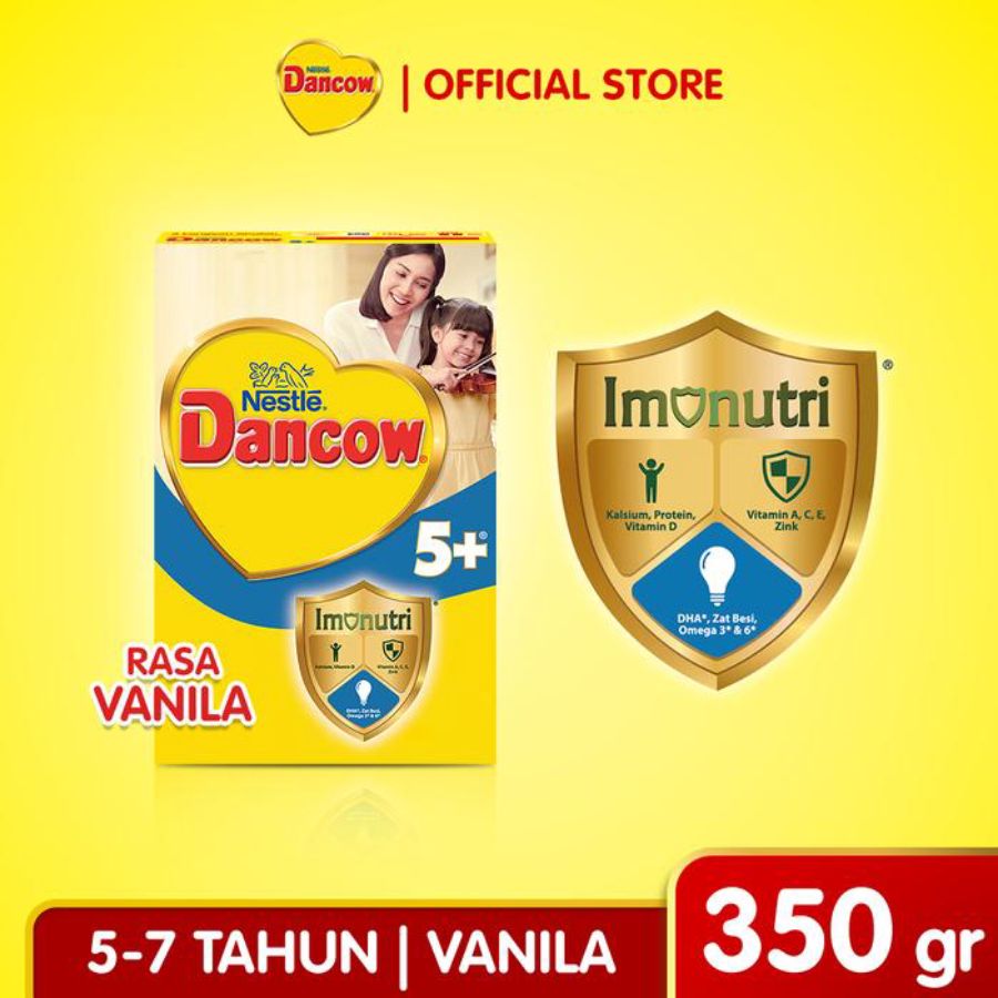 Dancow Advanced Excelnutri Vanilla 5-7 Tahun Susu Formula 350gram