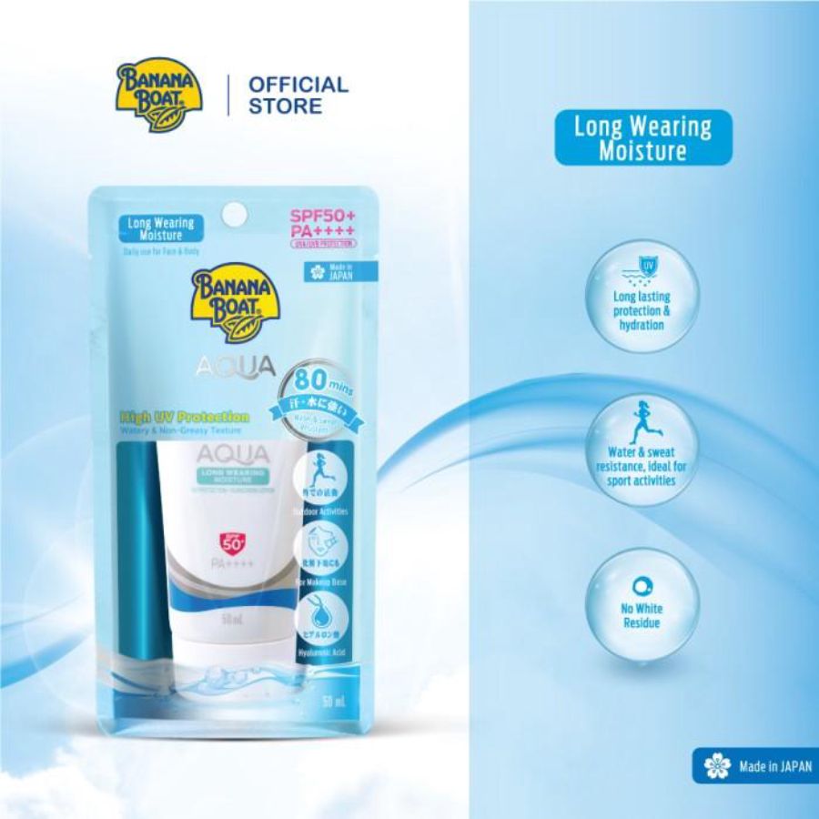 Banana Boat Long Wearing Moisture SPF 50+ PA+++ Sunscreen 50ml