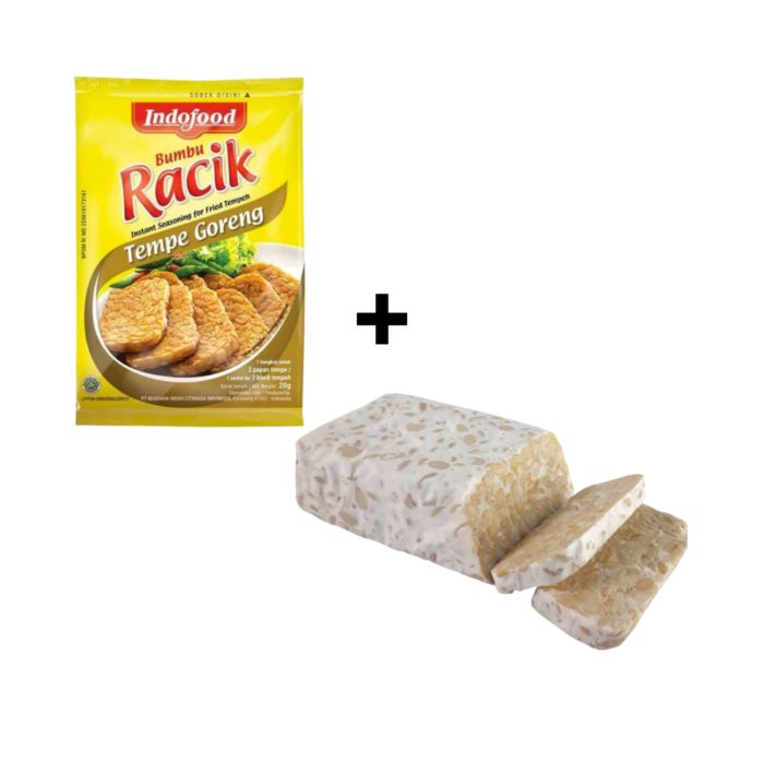 [Bundle] 1 Indofood Bumbun Racik Tempe Goreng 20 gram + 1 Tempe 350 gram