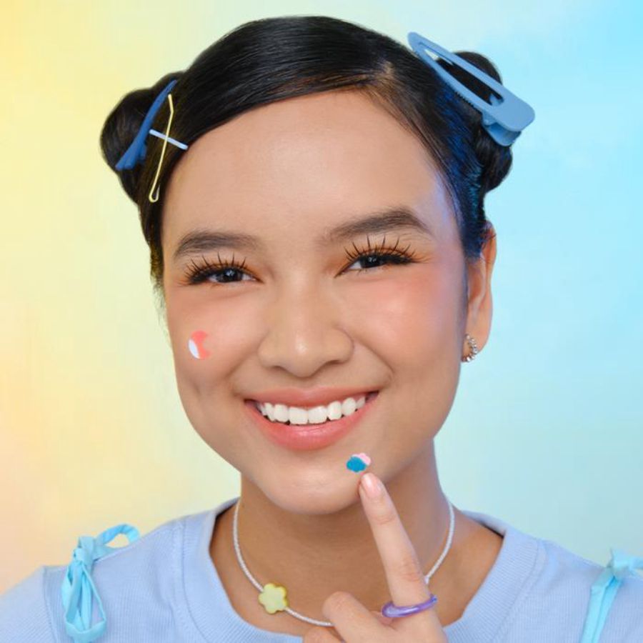 Derma Angel Acne Beauty Patch Playful Mix Shaped Cloud and Moon Hologram 12patch