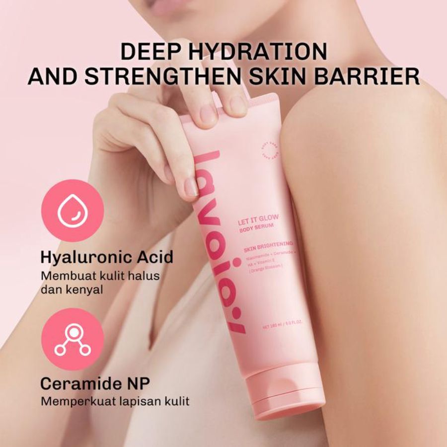 Lavojoy Let It Glow Body Serum Skin Brightening 180ml