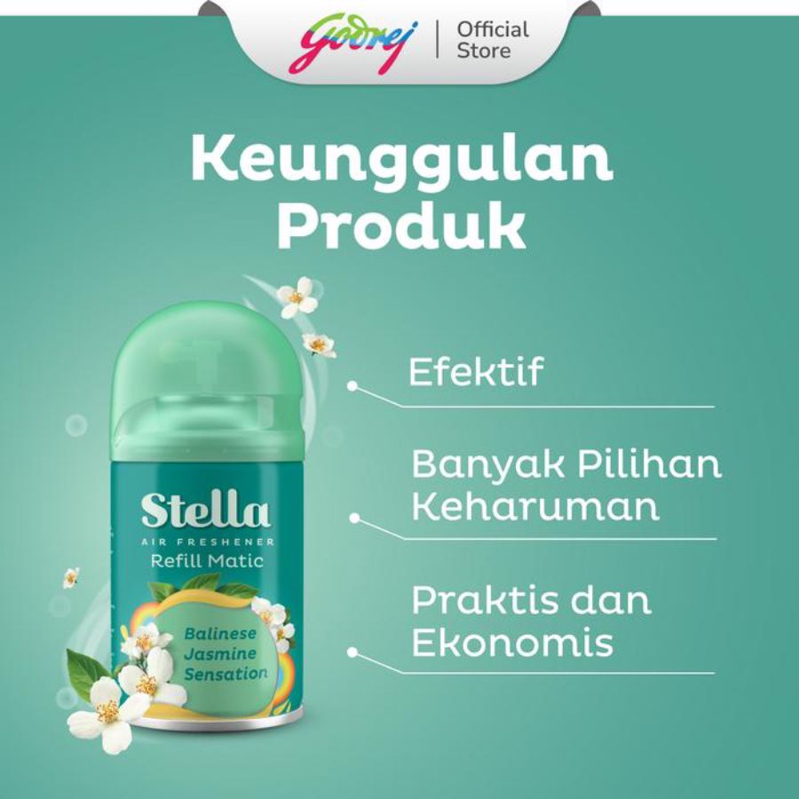 Stella Matic Balinese Jasmine Pengharum Ruangan Refill 160ml