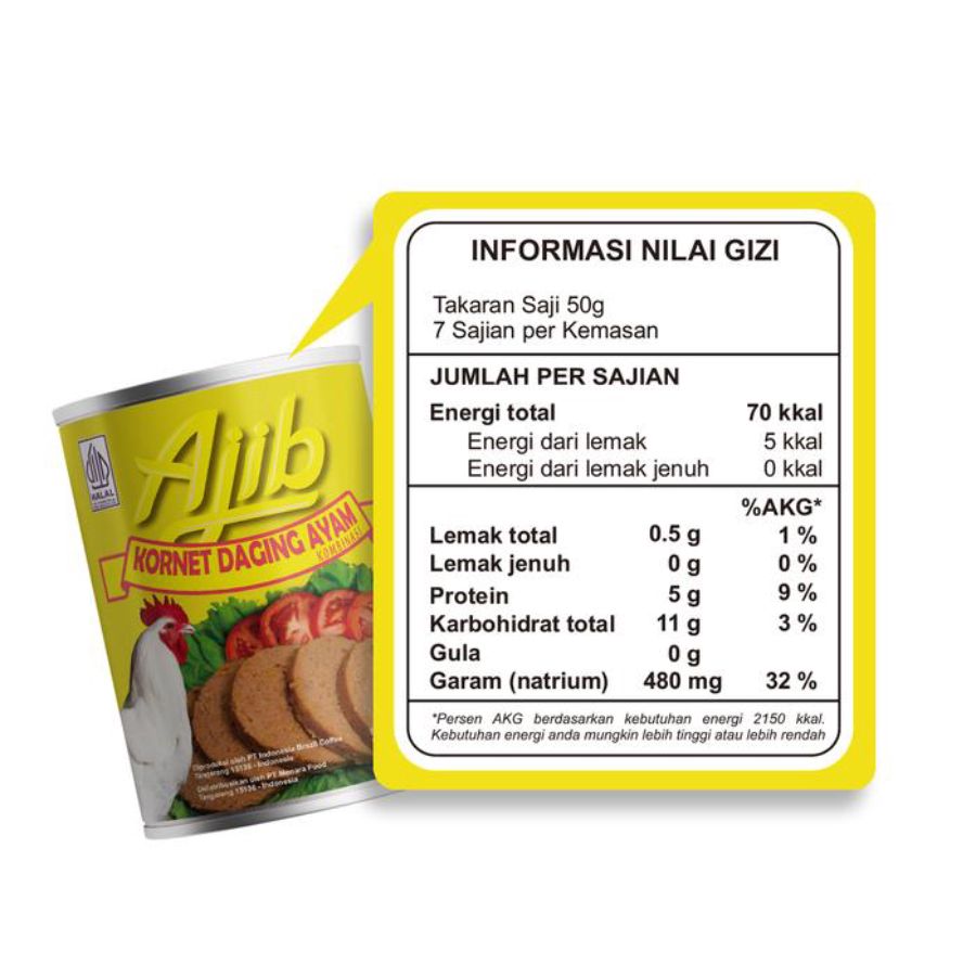 Ajib Corned Chicken 200gram