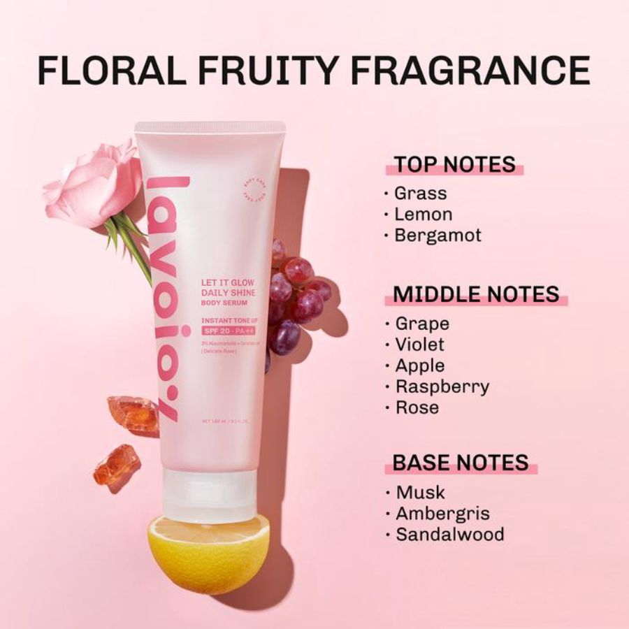 Lavojoy Let It Glow Daily Shine - Body Serum Skin Brightening 180ml