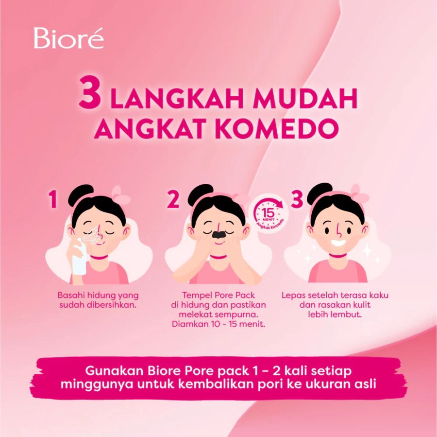 Biore Pore Pack Charcoal Pembersih Komedo 1pack