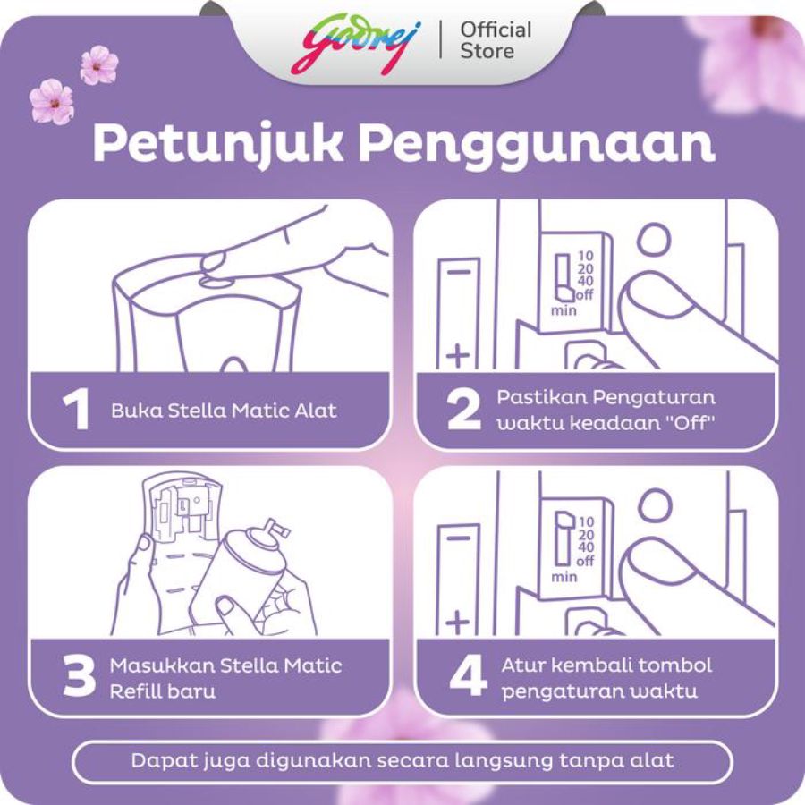 Stella Matic Wild Flower Pengharum Ruangan Refill 160ml