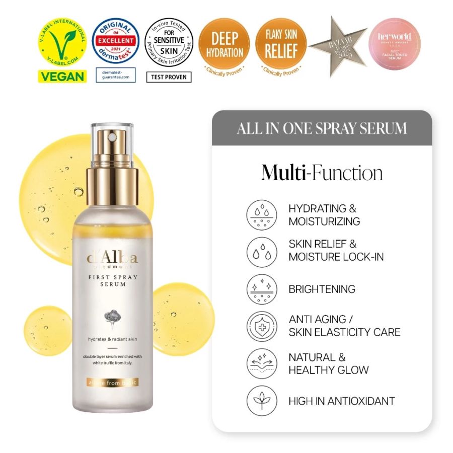 d'Alba White Truffle First Spray Serum Wajah 50ml