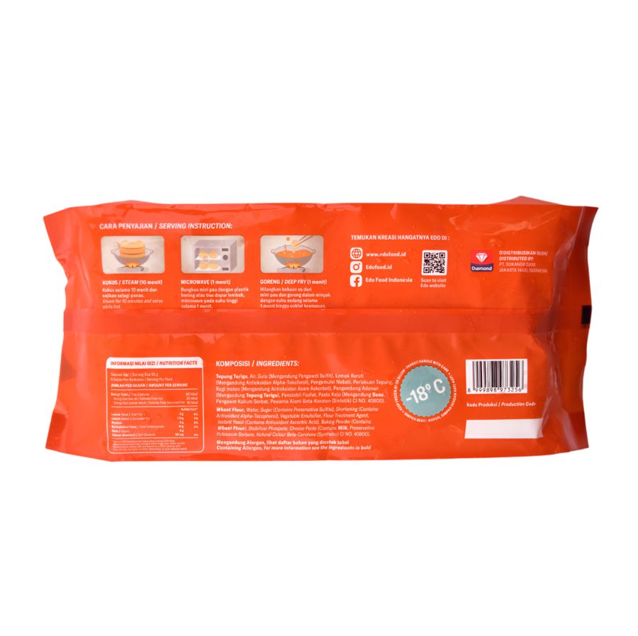 Edo Mini Pau Cheese 200gram
