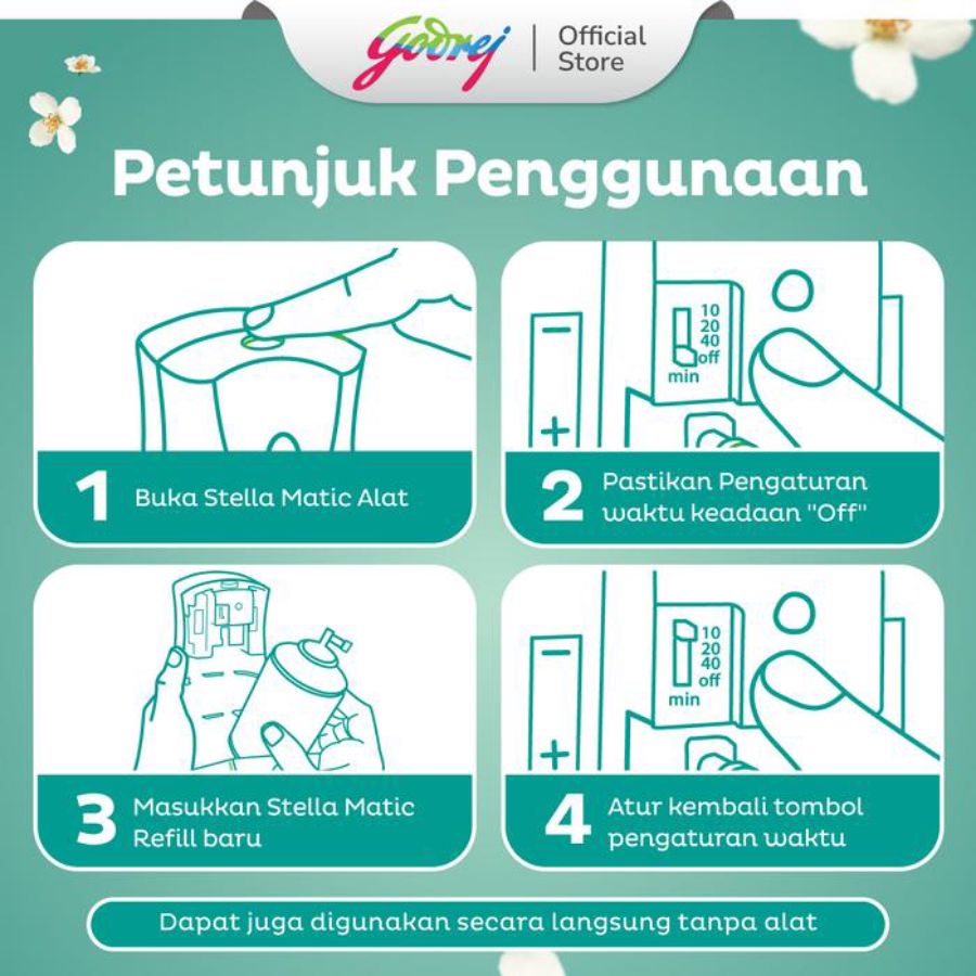 Stella Matic Balinese Jasmine Pengharum Ruangan Refill 160ml