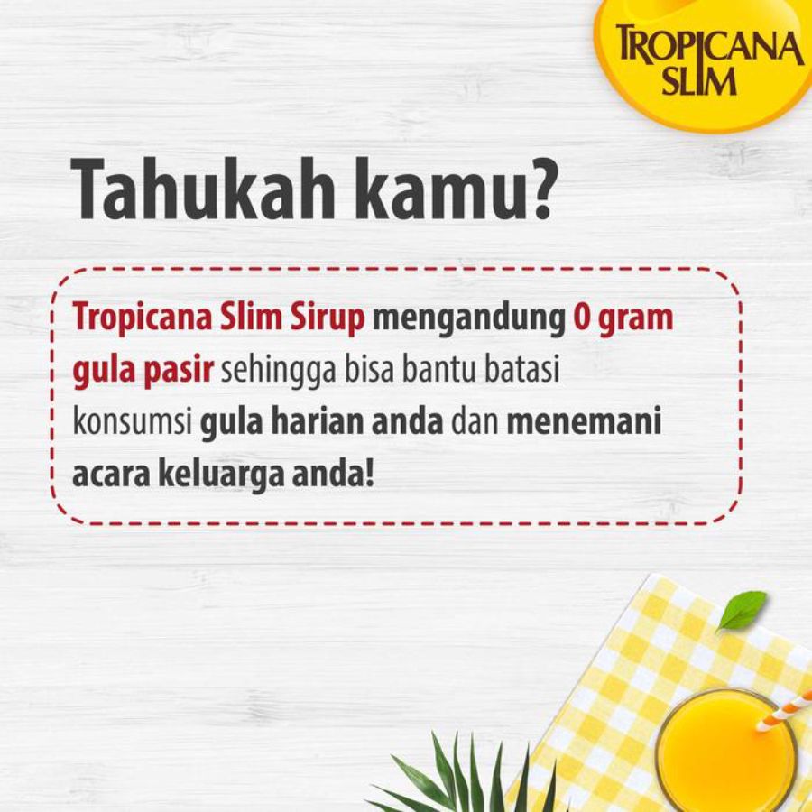 Tropicana Slim Syrup Orange 750ml