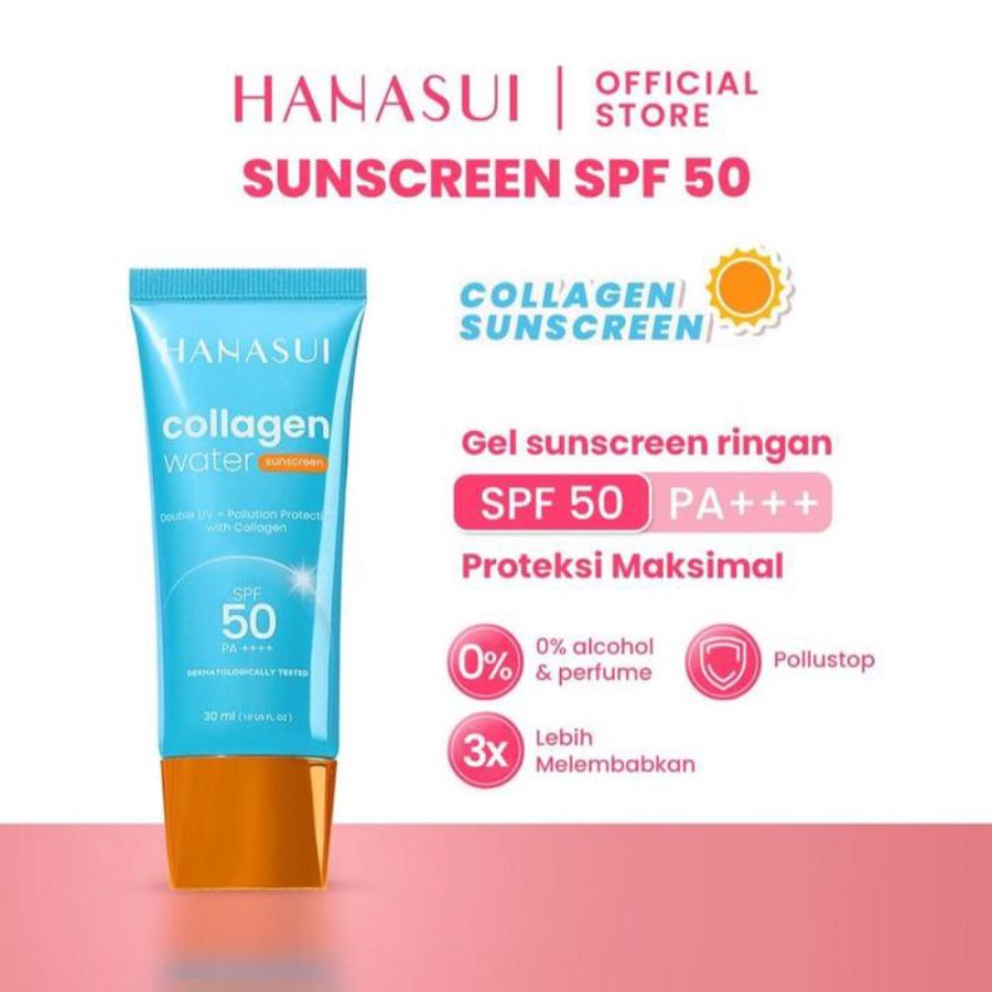 Hanasui Collagen Water Sunscreen SPF 50  30ml