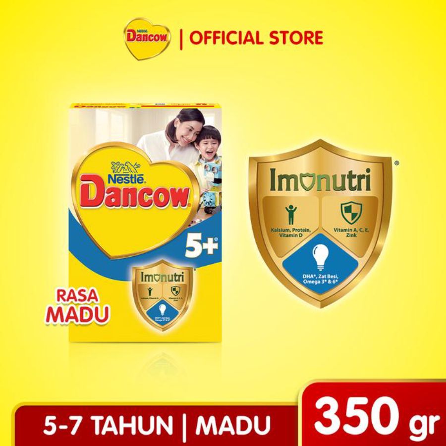 Dancow Advanced Excelnutri Madu 5-7 Tahun Susu Formula 350gram