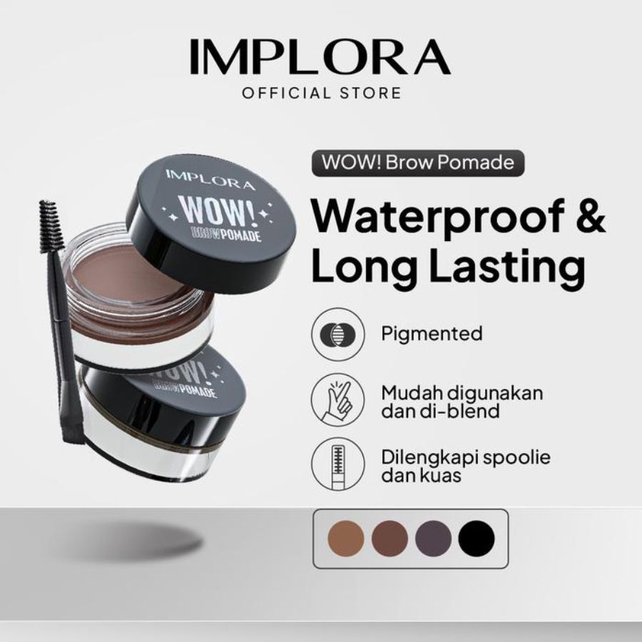Implora WOW Medium Brown Brow Pomade 2gram