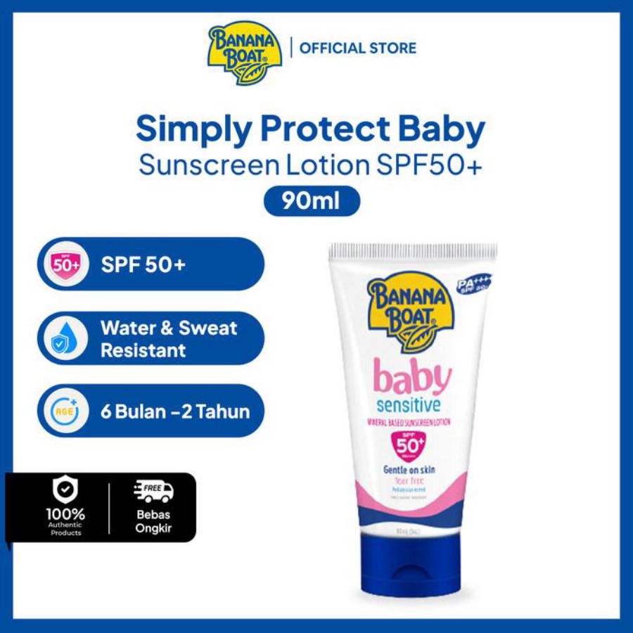Banana Boat Baby Sensitive SPF 50+ PA+++ Sunscreen 90ml