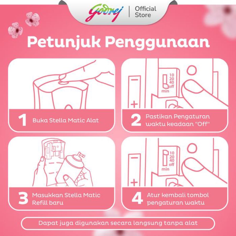 Stella Matic Japanese Sakura Pengharum Ruangan Refill 160ml