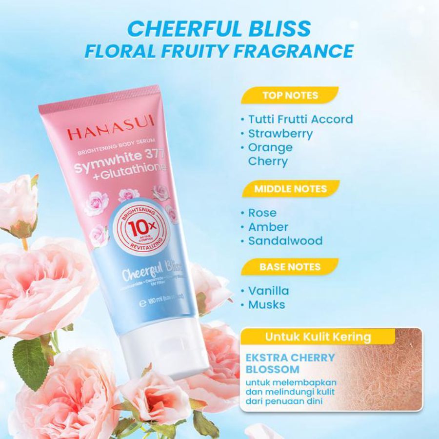 Hanasui Brightening Body Serum - Cheerful Bliss 180ml