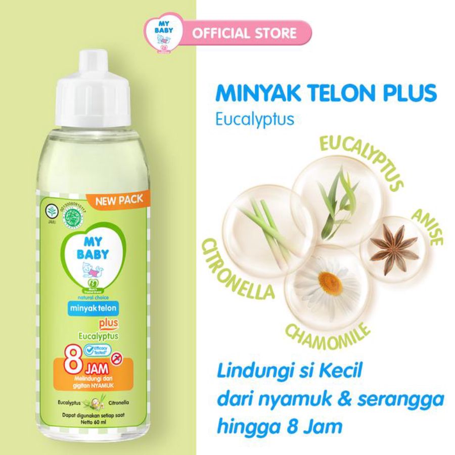 My Baby Miyak Telon Plus Eucalyptus Perawatan Bayi 150ml