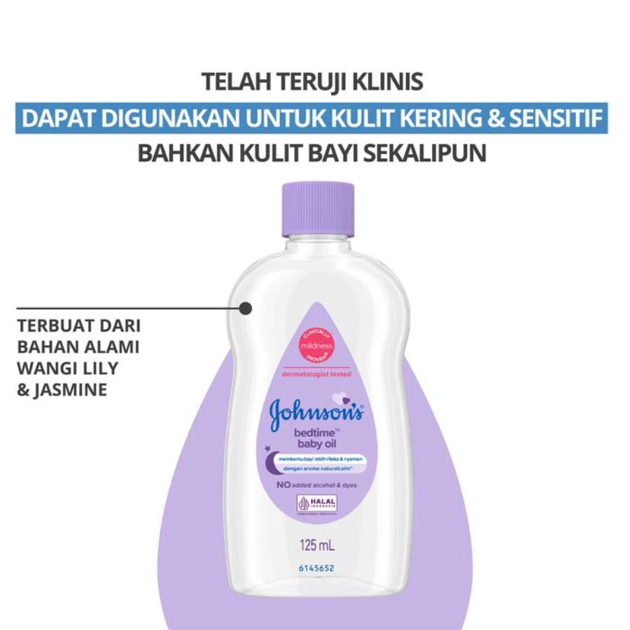 Johnson's Bedtime Baby Oil Perawatan Bayi 125ml
