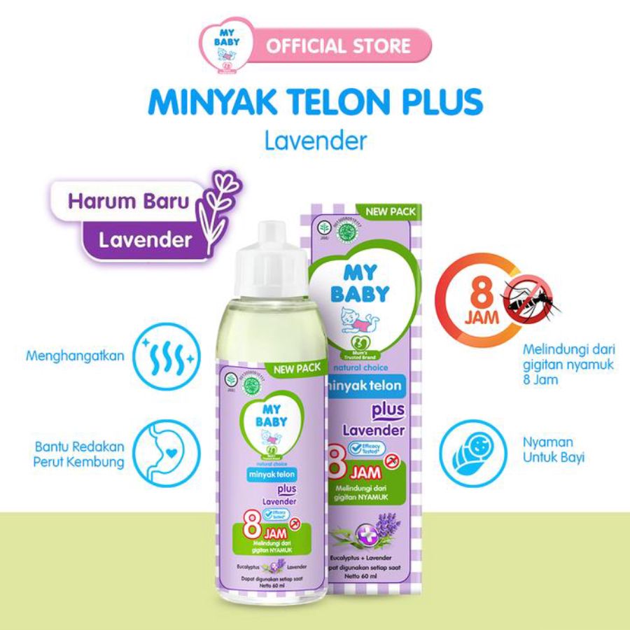 My Baby Miyak Telon Plus Lavender Perawatan Bayi 150ml