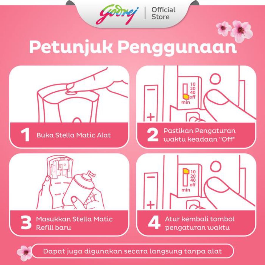 Stella Air Freshener Matic Japanese Sakura Pengharum Ruangan 1pack