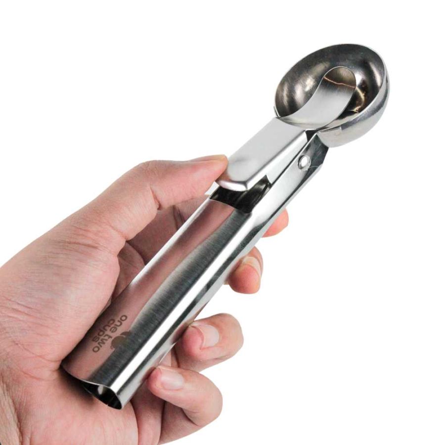 One Two Cups Sendok Scoop Es Krim dan Buah Stainless Steel 430 47mm - 164Z - Silver 1pcs