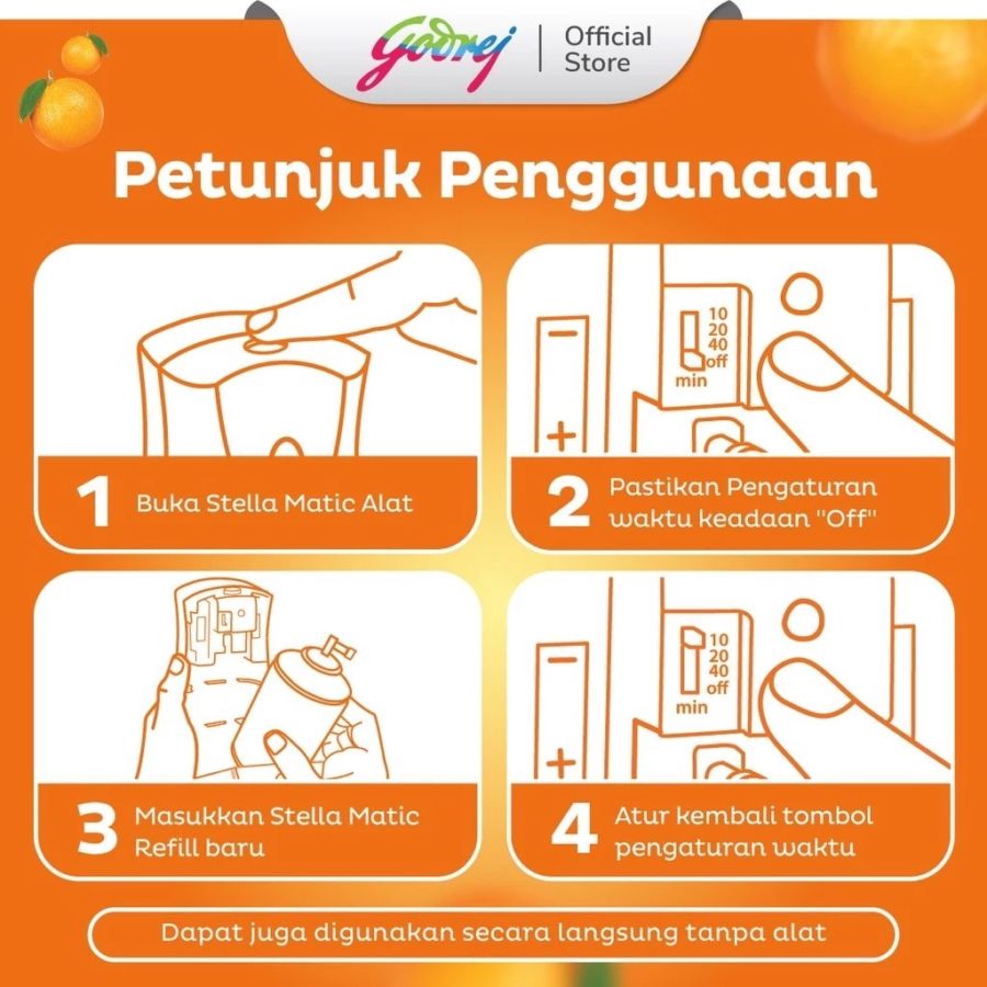 Stella Matic Orange Twist Pengharum Ruangan 160ml