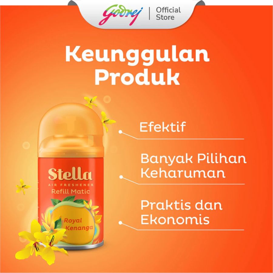 Stella Matic Royal Kenanga Pengharum Ruangan Refill 160ml