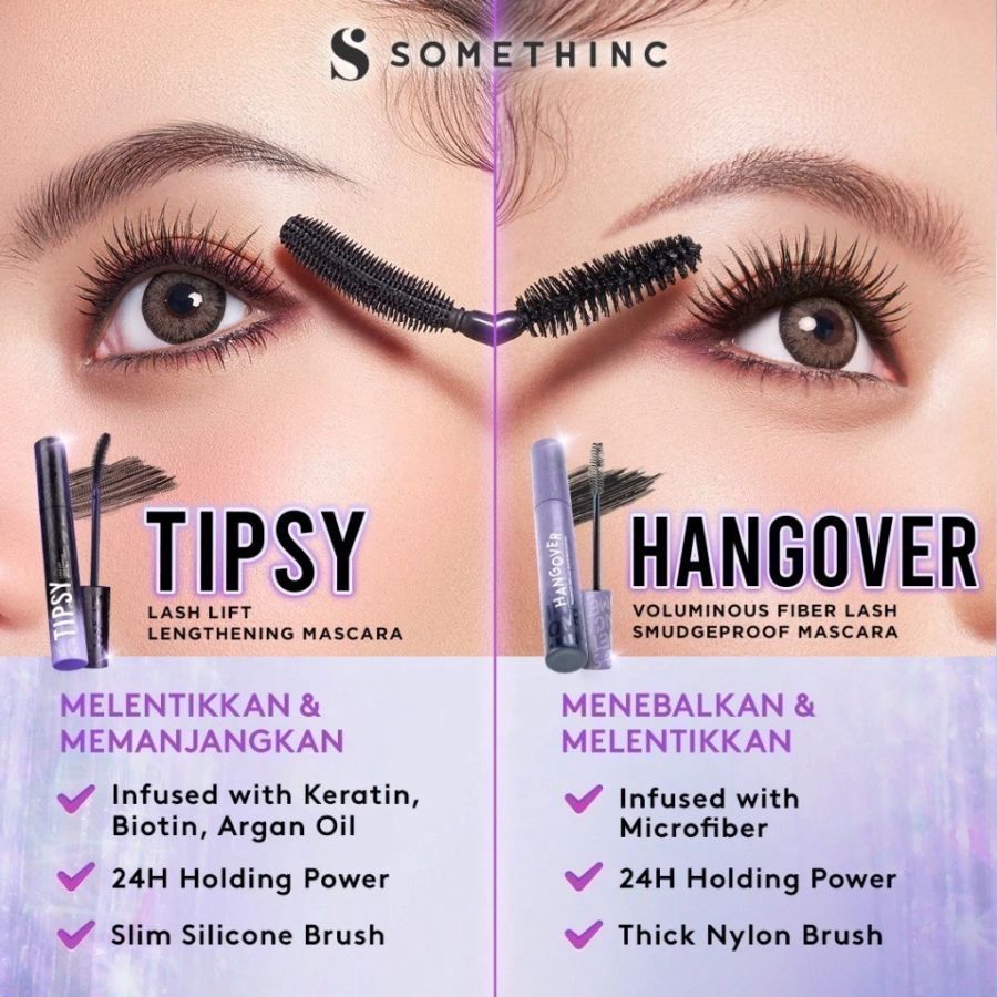 Somethinc Hangover Voluminous Fiber Lash Smudgeproof Mascara 7gram