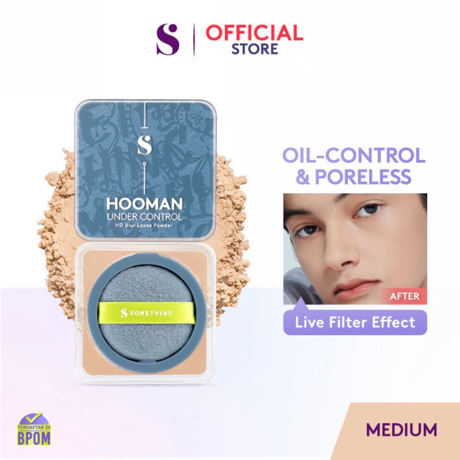 Somethinc Hooman Under Control HD Blur Loose Powder Medium 13gram
