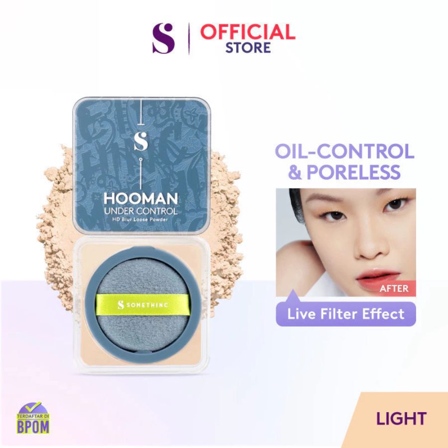 Somethinc Hooman Under Control HD Blur Loose Powder Light 13gram