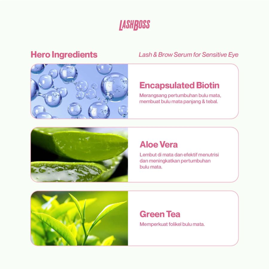 Lashboss Lash & Brow Serum for Sensitive Eyes 5ml