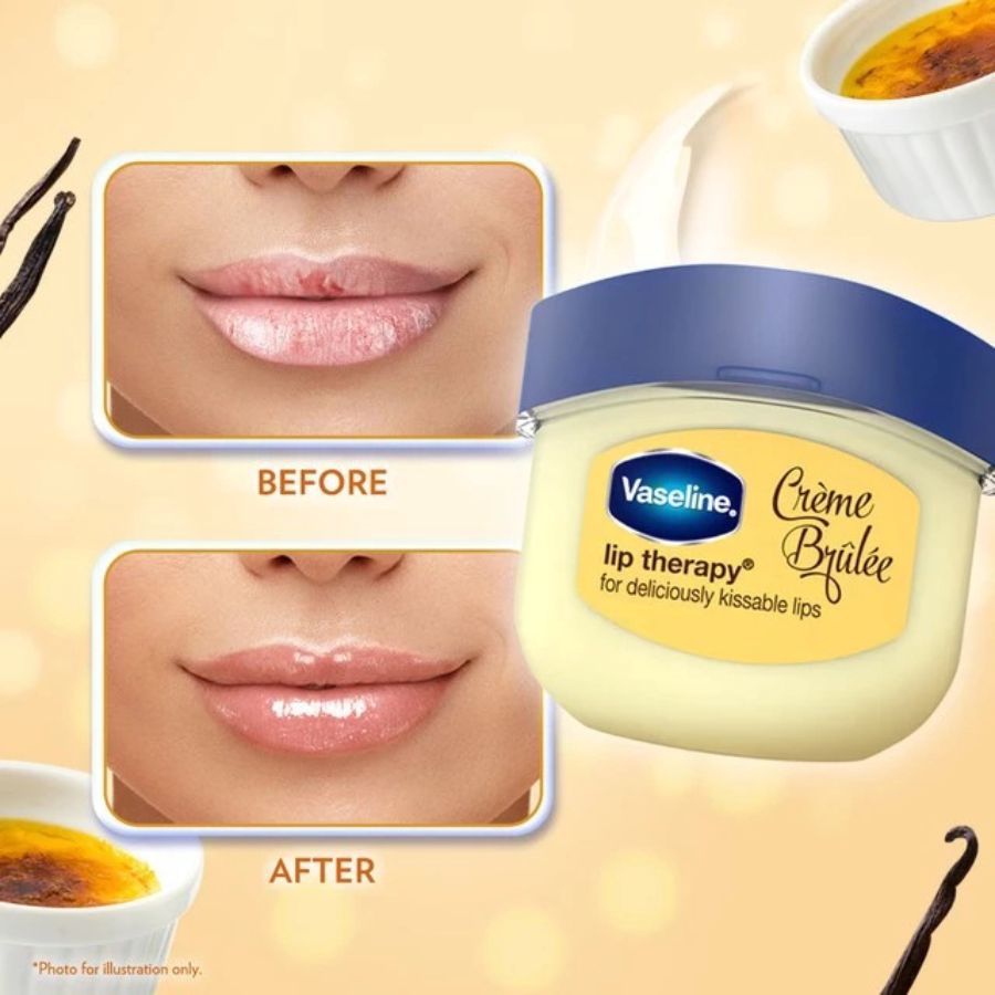 Vaseline Lip Balm Theraphy Creme Brulee 7gram 7gram