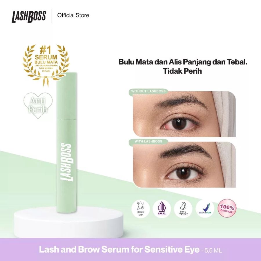 Lashboss Lash & Brow Serum for Sensitive Eyes 5ml