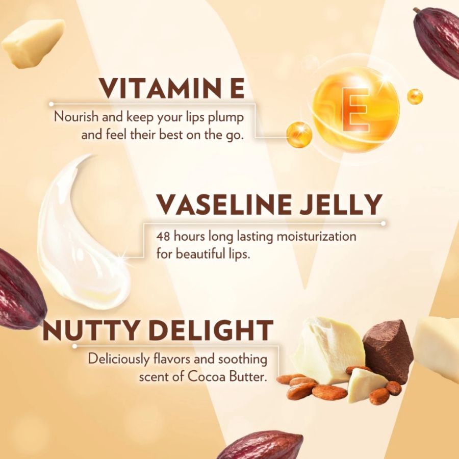 Vaseline Lip Therapy Cocoa Butter Lip Balm 4gram