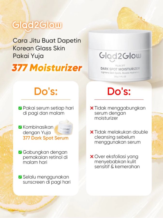 Glad2Glow Yuja Symwhite 377 Dark Spot Moisturizer 30gram