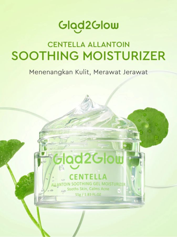 Glad2Glow Centella Allantoin Soothing Gel Moisturizer 30gram