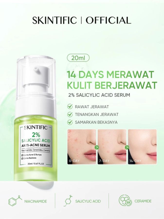 Skintific 2% Salicylic Acid Anti Acne Serum 50ml