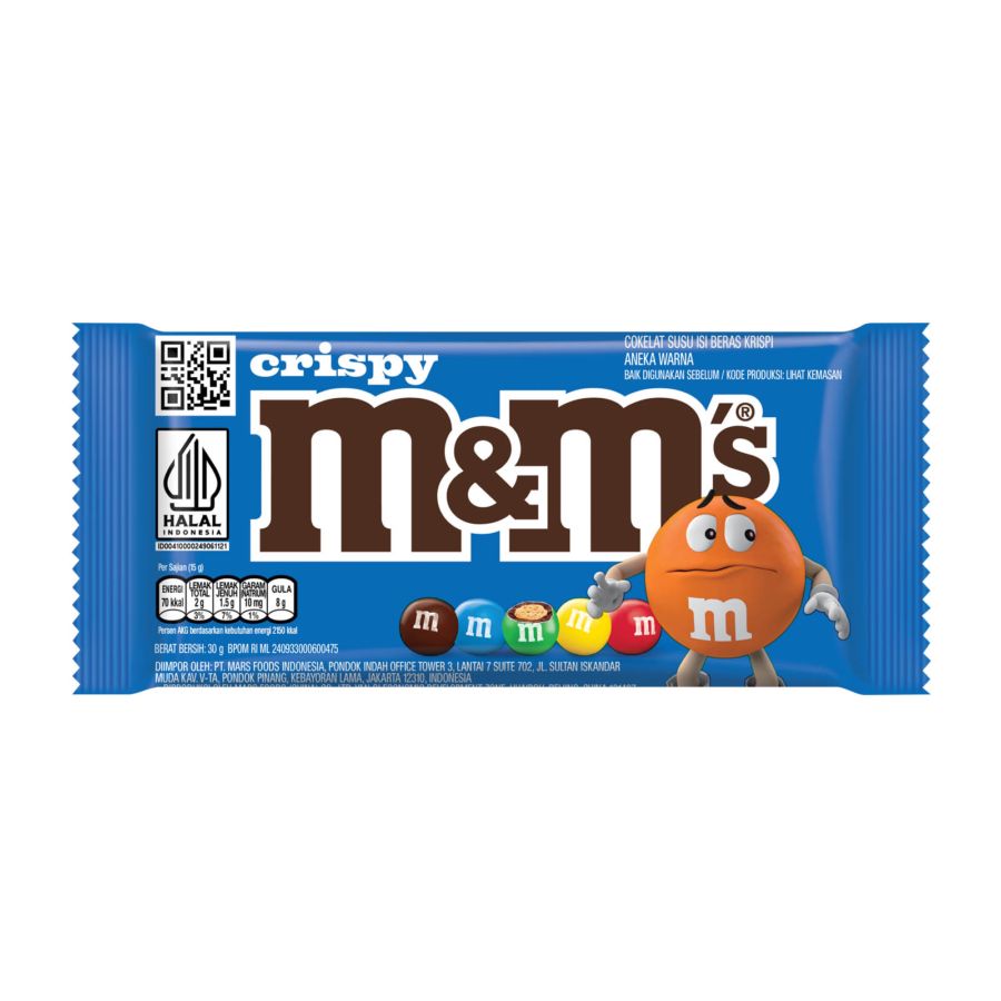 M&Ms Crispy 30gram 1pcs