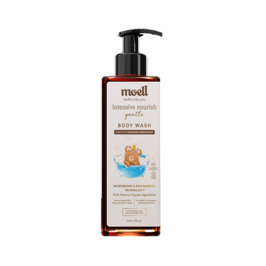 Moell Bubbles Everywhere Baby Body Wash 185gram