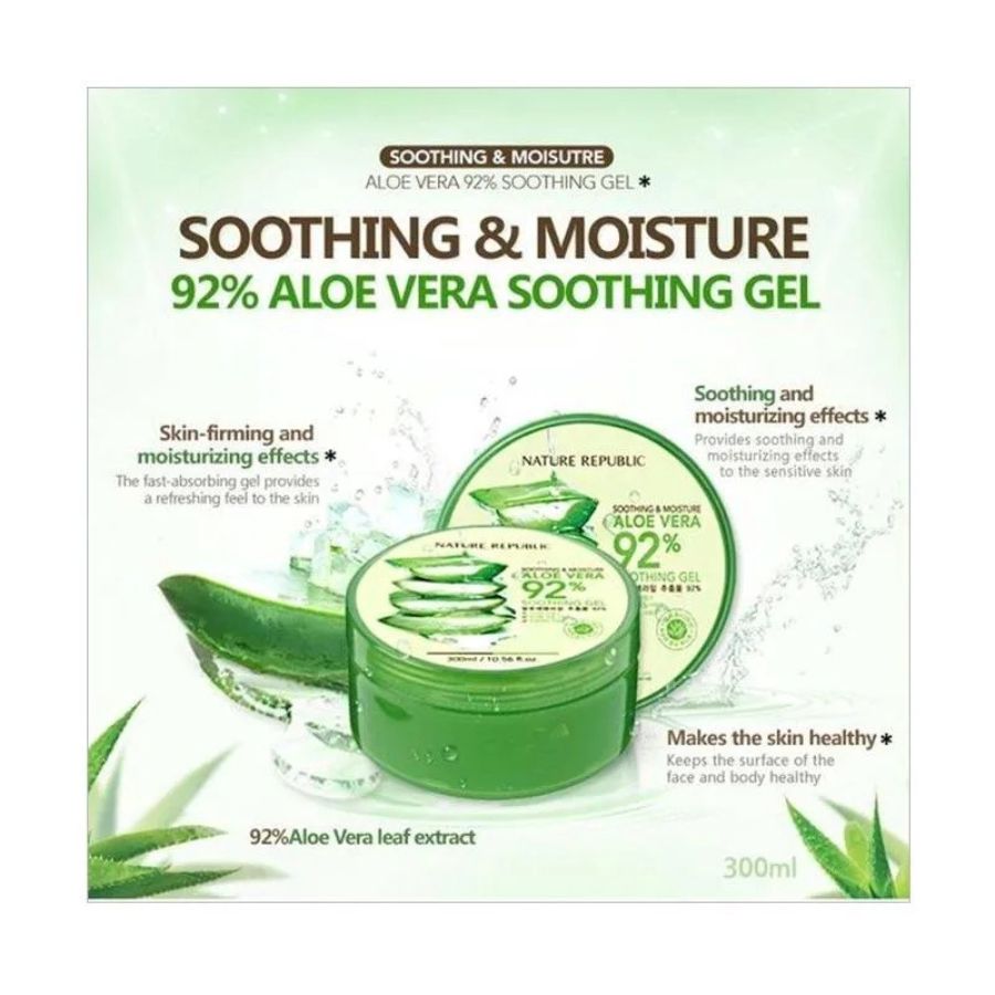 NATURE REPUBLIC Soothing & Moisture Aloe Vera 92% Soothing Gel 300ml