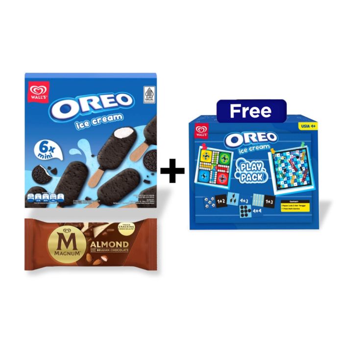 Bundle Walls Oreo Mini Stick & Magnum Almond Free Boardgame