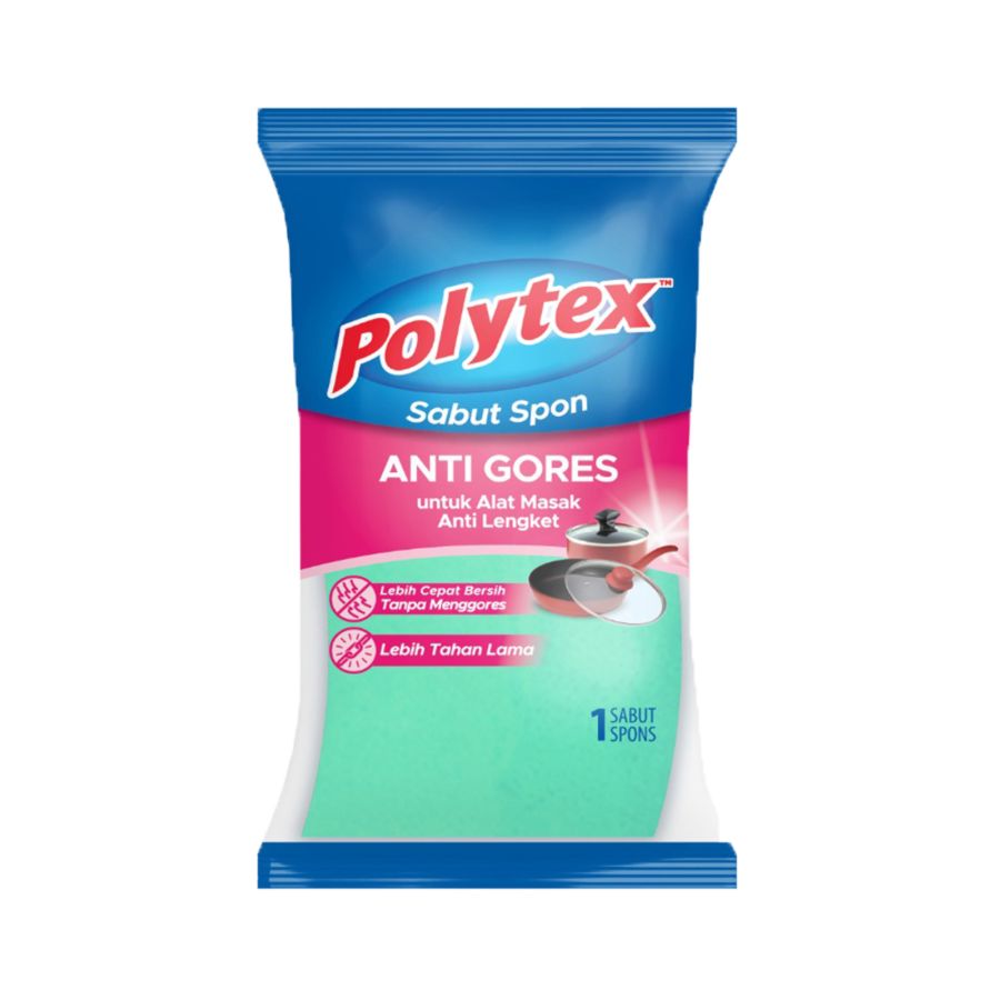 Polytex Sabut Spon Cuci Piring Anti Gores 1pcs
