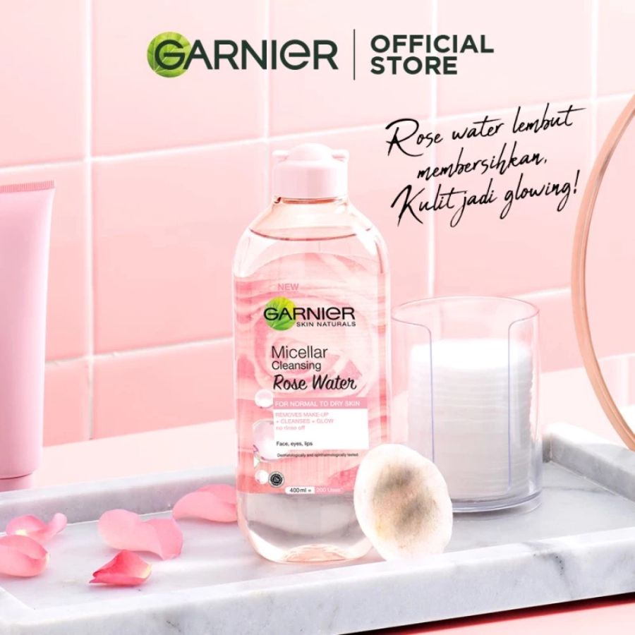 Garnier Micellar Rose Water Cleanse & Glow Skin Care 400ml