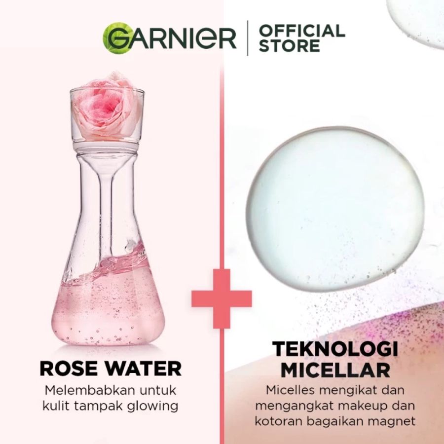 Garnier Micellar Rose Water Cleanse & Glow Skin Care 400ml