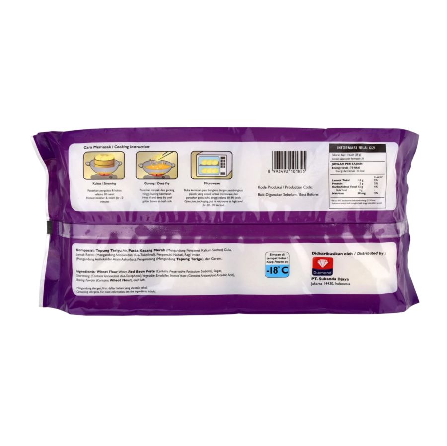 Edo Mini Pau Kacang Merah 200gram