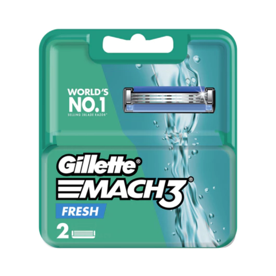 Gillette Mach 3 Triple Cartridge 2pcs 1pack