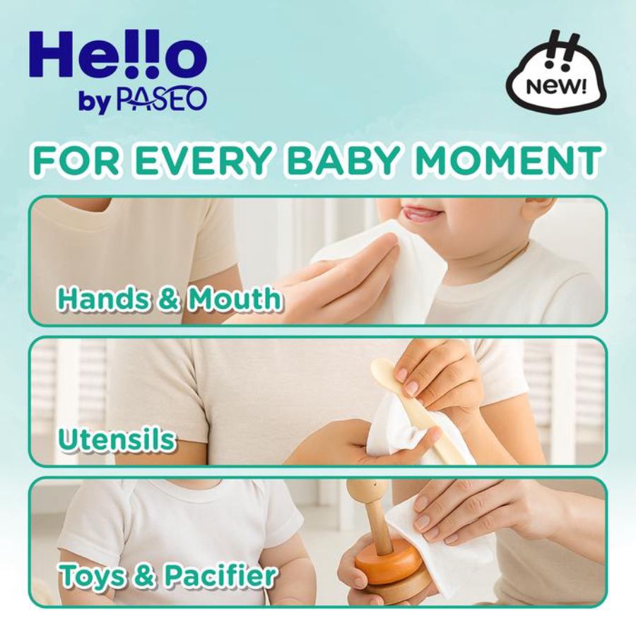 Paseo Hello Baby EDI Wet Wipes 60sheets